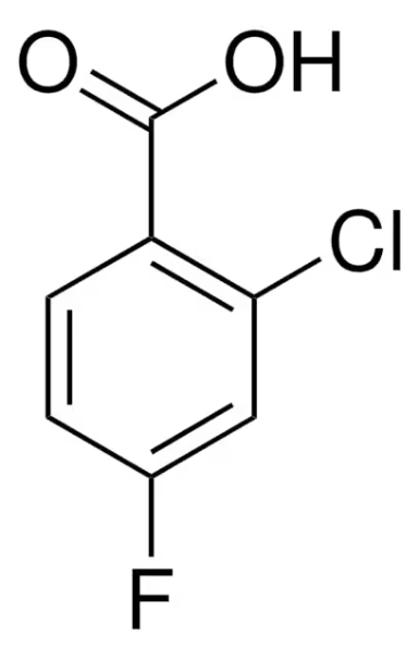 2-(CYCLOPROPANECARBOXAMIDO)-4-FLUOROBENZOIC ACID structure, CAS 953753-01-0