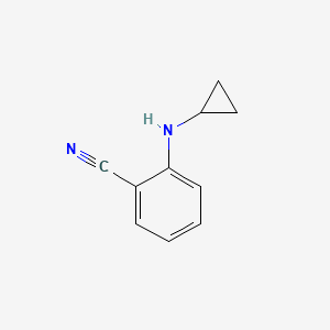 2-(CYCLOPROPYLAMINO)BENZONITRILE structure, CAS 675575-45-8