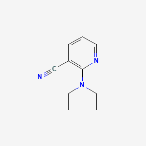 2-(DIETHYLAMINO)NICOTINONITRILE structure, CAS 17782-02-4