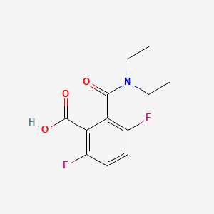 2-(DIETHYLCARBAMOYL)-3,6-DIFLUOROBENZOIC ACID structure, CAS 131401-56-4