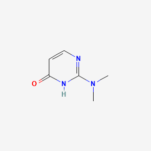 2-(DIMETHYLAMINO)PYRIMIDIN-4(1H)-ONE structure, CAS 1635-28-5