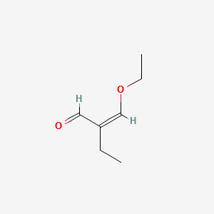 2-(ETHOXYMETHYLENE)BUTANAL structure, CAS 30989-75-4