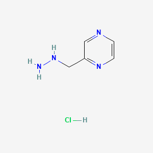 2-(HYDRAZINYLMETHYL)PYRAZINE HYDROCHLORIDE structure, CAS 1263285-94-4
