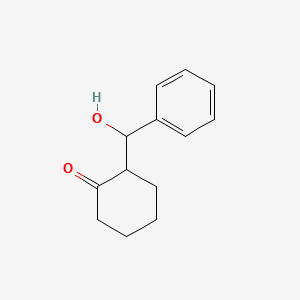2-(HYDROXY(PHENYL)METHYL)CYCLOHEXANONE structure, CAS 13161-18-7