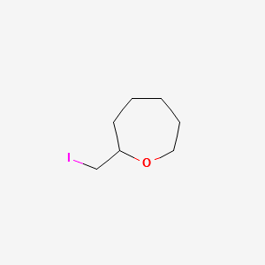 2-(IODOMETHYL)OXEPANE structure, CAS 130868-43-8