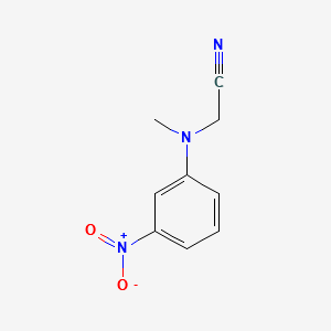 2-(METHYL(3-NITROPHENYL)AMINO)ACETONITRILE structure, CAS 1190129-80-6