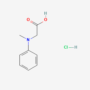 2-(METHYL(PHENYL)AMINO)ACETIC ACID HYDROCHLORIDE structure, CAS 21911-75-1