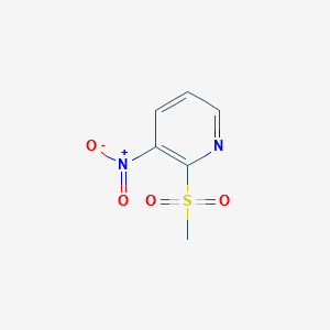2-(METHYLSULFONYL)-3-NITROPYRIDINE structure, CAS 56825-29-7