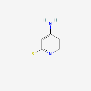 2-(METHYLTHIO)PYRIDIN-4-AMINE structure, CAS 59243-39-9