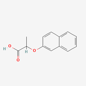 2-(NAPHTHALEN-2-YLOXY)PROPANOIC ACID structure, CAS 10470-82-3