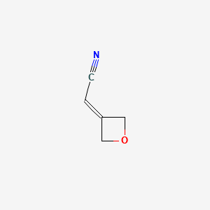 2-(OXETAN-3-YLIDENE)ACETONITRILE structure, CAS 1123787-67-6