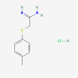 2-(P-TOLYLTHIO)ACETIMIDAMIDE HYDROCHLORIDE structure, CAS 175277-62-0