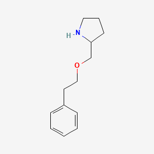 2-(PHENETHOXYMETHYL)PYRROLIDINE structure, CAS 883546-84-7