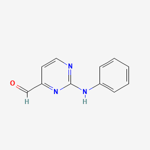 2-(PHENYLAMINO)PYRIMIDINE-4-CARBALDEHYDE structure, CAS 797793-40-9