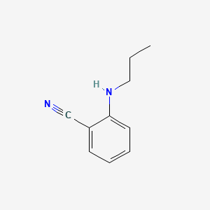 2-(PROPYLAMINO)BENZONITRILE structure, CAS 74396-53-5
