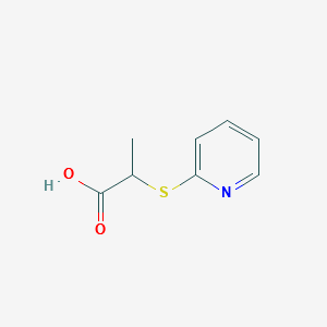 2-(PYRIDIN-2-YLTHIO)PROPANOIC ACID structure, CAS 32002-78-1
