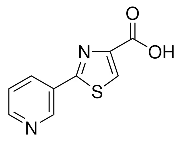 2-(PYRIDIN-3-YL)THIAZOLE-4-CARBOXYLIC ACID structure, CAS 39067-29-3