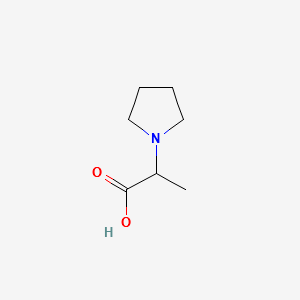 2-(PYRROLIDIN-1-YL)PROPANOIC ACID structure, CAS 123912-78-7