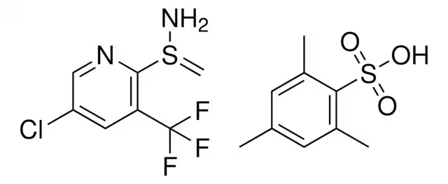 2-(S-METHYLSULFINIMIDOYL)THIOPHENE 2,4,6-TRIMETHYLBENZENESULFONATE structure, CAS 175203-02-8