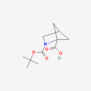 2-(TERT-BUTOXYCARBONYL)-2-AZABICYCLO[2.1.1]HEXANE-1-CARBOXYLIC ACID structure, CAS 127926-24-3
