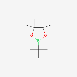 2-(TERT-BUTYL)-4,4,5,5-TETRAMETHYL-1,3,2-DIOXABOROLANE structure, CAS 99810-76-1