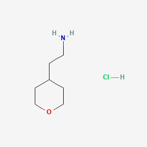 2-(TETRAHYDRO-2H-PYRAN-4-YL)ETHANAMINE HYDROCHLORIDE structure, CAS 389621-77-6