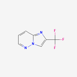 2-(TRIFLUOROMETHYL)IMIDAZO[1,2-B]PYRIDAZINE structure, CAS 109114-00-3