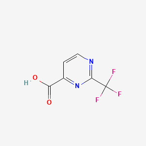 2-(TRIFLUOROMETHYL)PYRIMIDINE-4-CARBOXYLIC ACID structure, CAS 878742-59-7