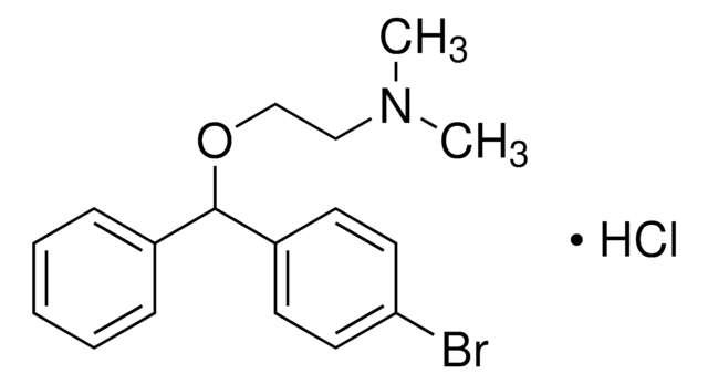 2-[(4-BROMOPHENYL)PHENYLMETHOXY]-N,N-DIMETHYLETHANAMINE structure, CAS 118-23-0