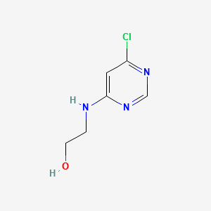 2-[(6-CHLORO-4-PYRIMIDINYL)AMINO]-1-ETHANOL structure, CAS 22177-94-2