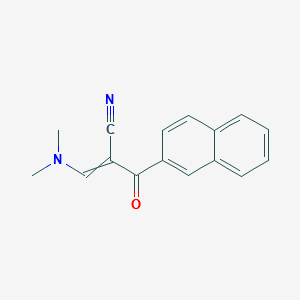 2-[(DIMETHYLAMINO)METHYLENE]-3-(2-NAPHTHYL)-3-OXO-PROPANENITRILE structure, CAS 96219-81-7
