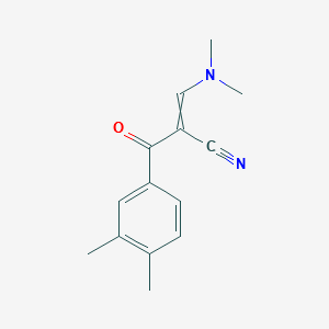 2-[(DIMETHYLAMINO)METHYLENE]-3-(3,4-DIMETHYLPHENYL)-3-OXO-PROPANENITRILE structure, CAS 138716-55-9