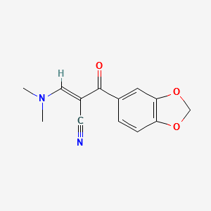 2-[(DIMETHYLAMINO)METHYLENE]-3-(3,4-METHYLENEDIOXYPHENYL)-3-OXO-PROPANENITRILE structure, CAS 96219-78-2