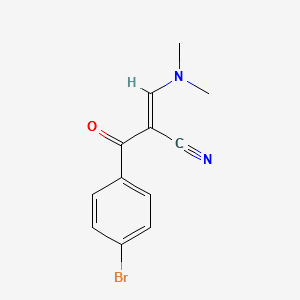 2-[(DIMETHYLAMINO)METHYLENE]-3-(4-BROMOPHENYL)-3-OXO-PROPANENITRILE structure, CAS 52200-18-7