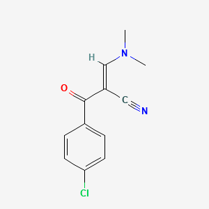 2-[(DIMETHYLAMINO)METHYLENE]-3-(4-CHLOROPHENYL)-3-OXO-PROPANENITRILE structure, CAS 52200-16-5