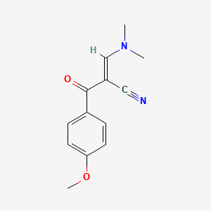 2-[(DIMETHYLAMINO)METHYLENE]-3-(4-METHOXYPHENYL)-3-OXO-PROPANENITRILE structure, CAS 96219-74-8