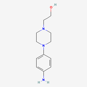 2-[4-(4-AMINOPHENYL)PIPERAZIN-1-YL]ETHANOL structure, CAS 5521-39-1