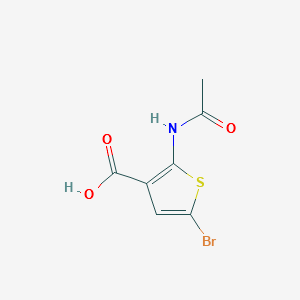 2-ACETAMIDO-5-BROMOTHIOPHENE-3-CARBOXYLIC ACID structure, CAS 1160474-66-7