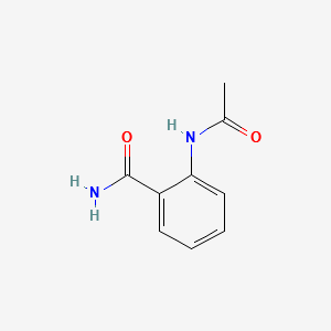2-ACETAMIDOBENZAMIDE structure, CAS 33809-77-7