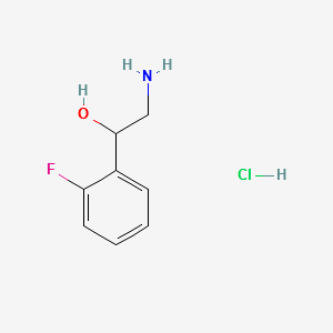 2-AMINO-1-(2-FLUOROPHENYL)ETHANOL HYDROCHLORIDE structure, CAS 849928-38-7