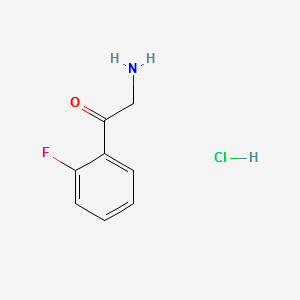 2-AMINO-1-(2-FLUOROPHENYL)ETHANONE HYDROCHLORIDE structure, CAS 93102-96-6
