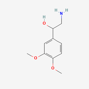 2-AMINO-1-(3, 4-DIMETHOXYPHENYL)ETHANOL structure, CAS 6924-15-8