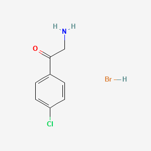 2-AMINO-1-(4-CHLOROPHENYL)ETHANONE HYDROBROMIDE structure, CAS 256331-92-7
