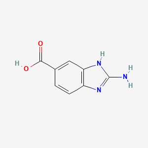 2-AMINO-1H-BENZO[D]IMIDAZOLE-6-CARBOXYLIC ACID structure, CAS 76391-97-4