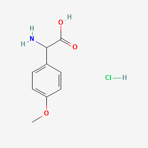 2-AMINO-2-(4-METHOXYPHENYL)ACETIC ACID HYDROCHLORIDE structure, CAS 134722-07-9