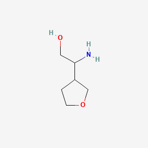 2-AMINO-2-(TETRAHYDROFURAN-3-YL)ETHANOL structure, CAS 889949-68-2