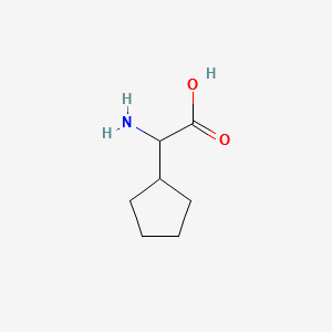 2-AMINO-2-CYCLOPENTYLACETIC ACID structure, CAS 933-95-9