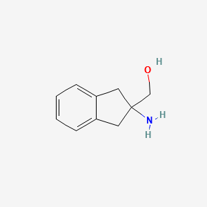 2-AMINO-2-HYDROXYMETHYLINDANE structure, CAS 136834-85-0