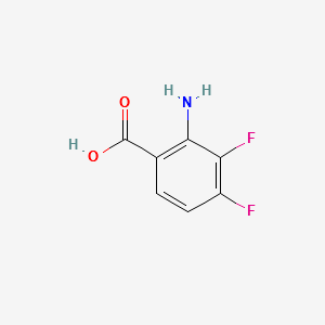 2-AMINO-3,4-DIFLUOROBENZOIC ACID structure, CAS 158580-94-0