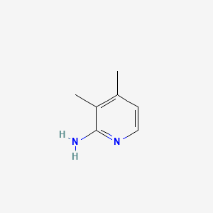 2-AMINO-3,4-DIMETHYLPYRIDINE structure, CAS 823-39-2